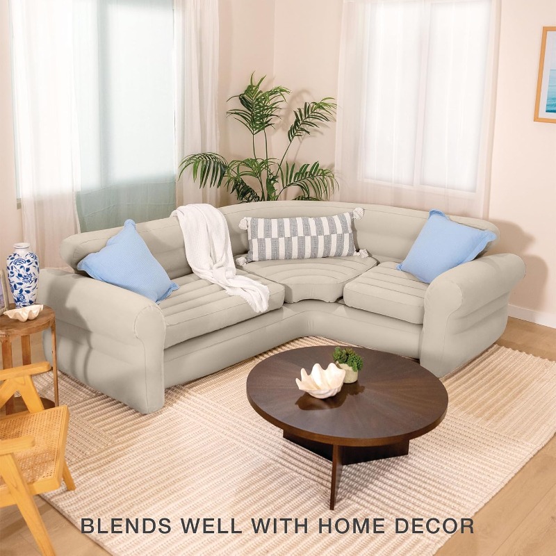 68575ep inflatable corner sofa l shaped indoor use 880lb weight