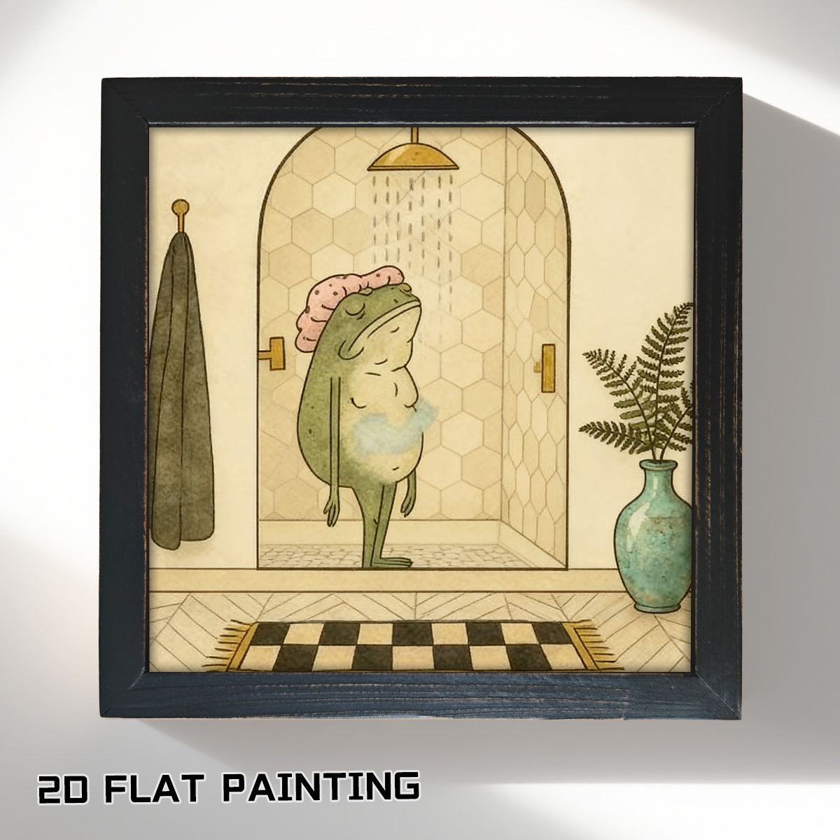 TEMU 1pc Decorative Painting, Decorative Item, 20cm/8 Inches Framed, Canvas Art, Hanging Decoration, Artwork, Wall Decor, Home Decoration, Wall