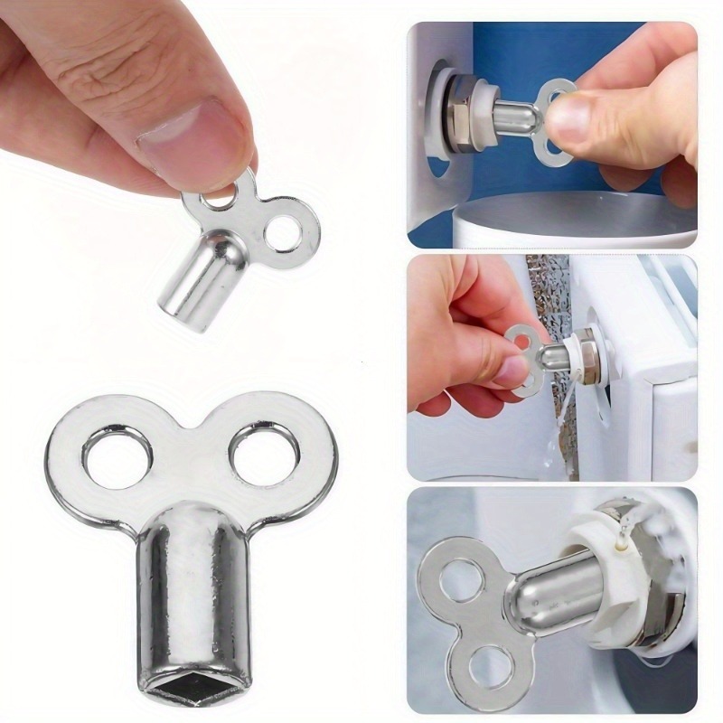 set 4 chei ventilator radiator din   de   - accesorii pentru întreținerea dissipatorului de căldură și eliberarea aerului, potrivite pentru   de aerisire, ventil manual de eliberare a aerului, cheie ventilator radiator 1