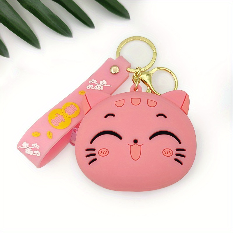 Porte-clés Chat En Peluche Noir - Environ 10 Cm - Peluche Douce Kawaii - Cadeau Pour Amoureux Des Chats, Anniversaire, Noël