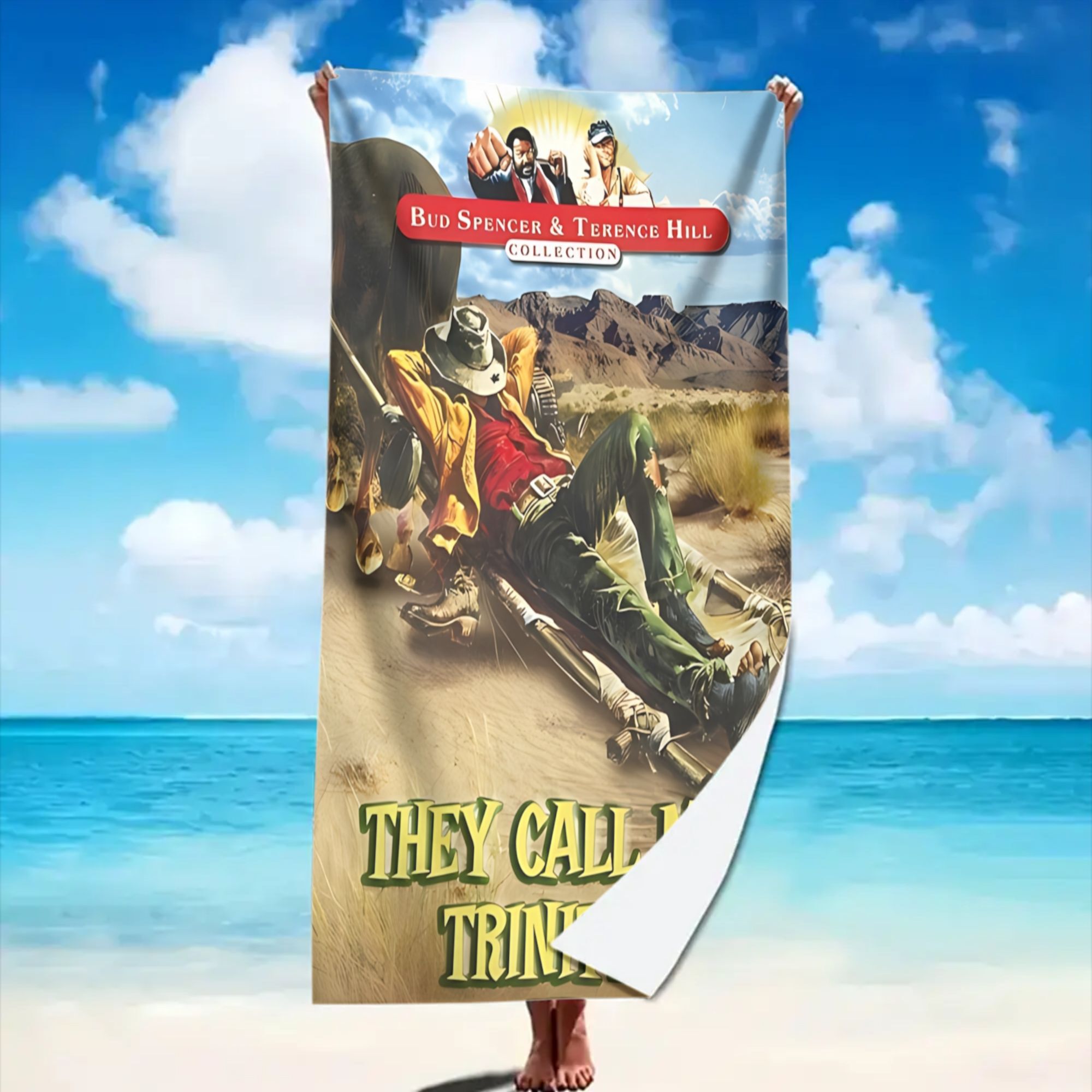 TEMU Refer To Me As , Part Of & Terence Hill Collection. This Beach Towel Features A Stylish Design, Perfect For Swimming, , Yoga
