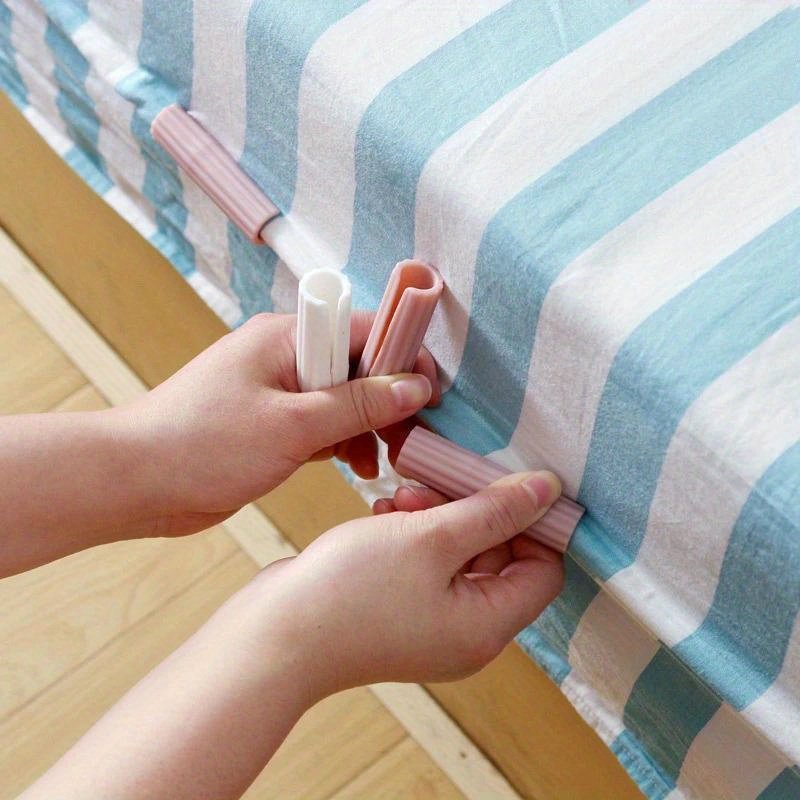 8pcs adjustable bed sheet holder straps non textile   fasteners with   design for secure bedding quilt mattress cover   elastic grippers for   details 3