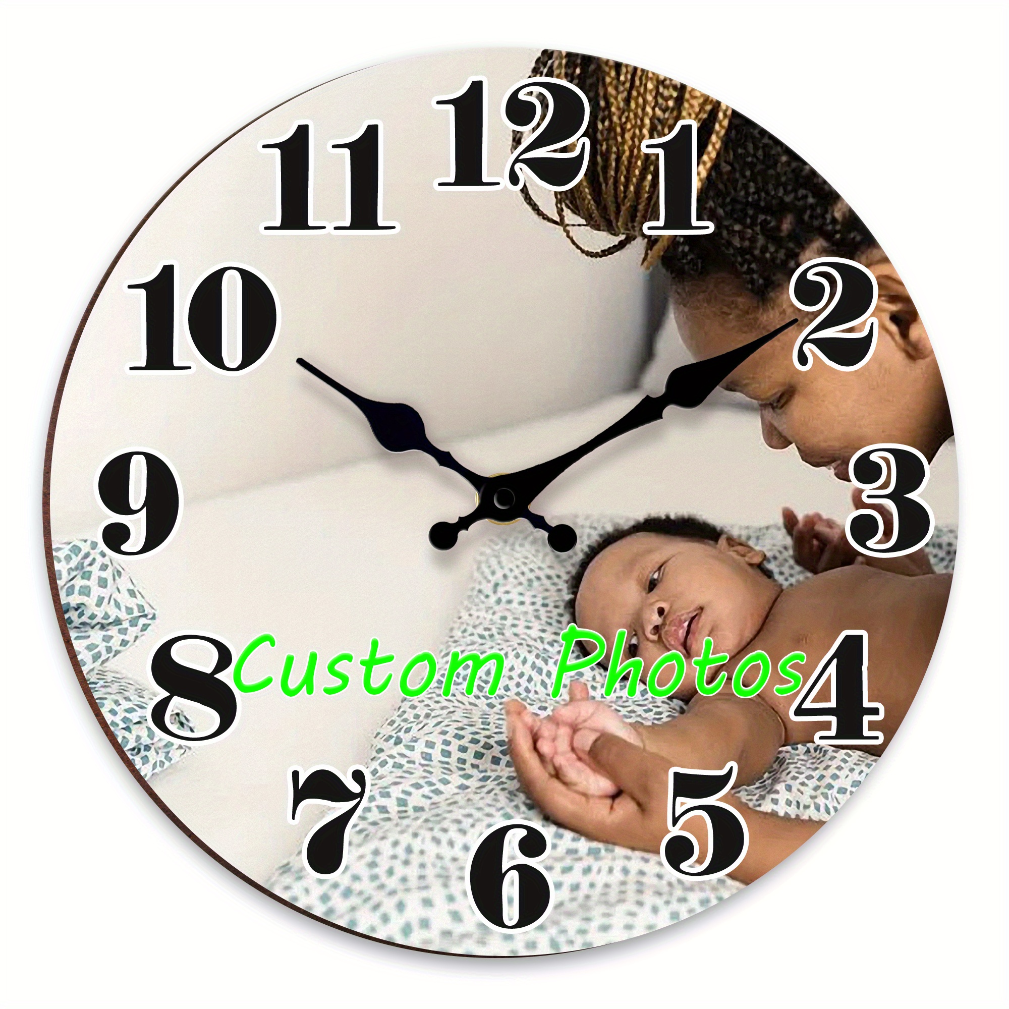 E-shop Personalisierte Wanduhr, Anzeigeuhr, individuelle Uhren, personalisierbare Panorama-Wanduhr, gemeinsame Erinnerungs-Wanduhr, Klassenkamerad,