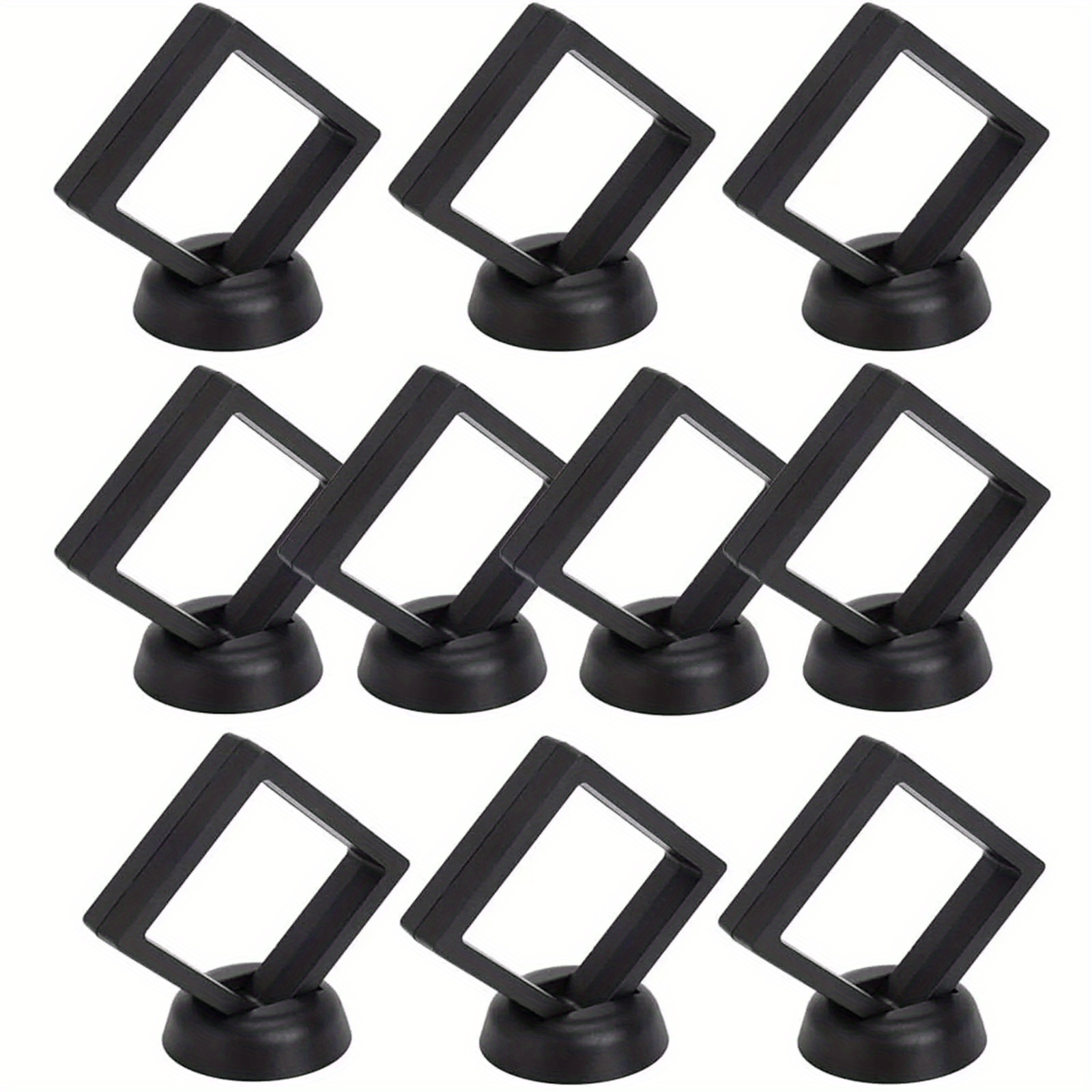TEMU Sets 3d Floating Display Case, Transparent Pe Jewelry Storage Box, Display Frame Stand Holder For Medals, Jewelry, Gems,
