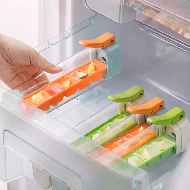 冰块托盘 6 格一触式压制冰机快速释放模具适用于威士忌鸡尾酒咖啡果汁派对 商品详情 3