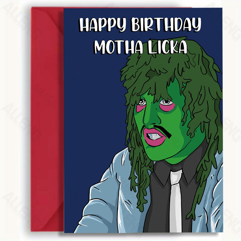 

1pc Alleng Humorous "old " Card, Funny Any- Greeting Note Card For