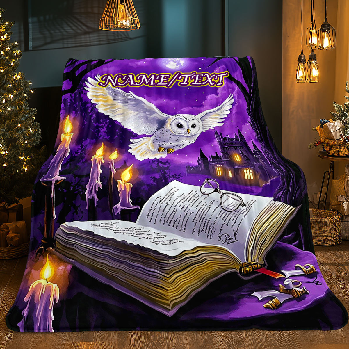 TEMU Couverture personnalisée 1pc avec nom d'oiseau , Imprimé HD "Academy " - Jeté en flanelle légère pour canapé, lit, salon, bureau, divan et lit -