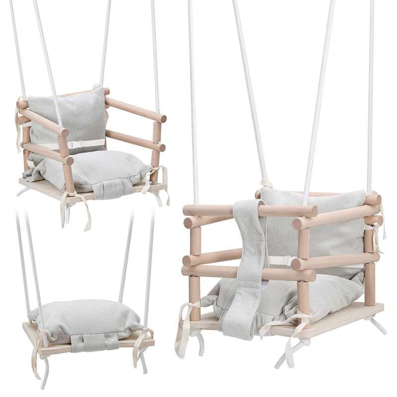 Outdoor Hanging Swing Seat With Comfortable Cushion, For Garden Patio Balcony Leisure Use