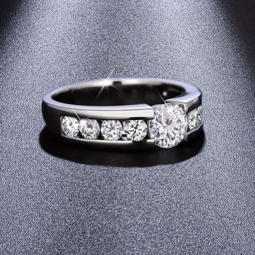 925 Silver Moissanite Ring — Elegant Design