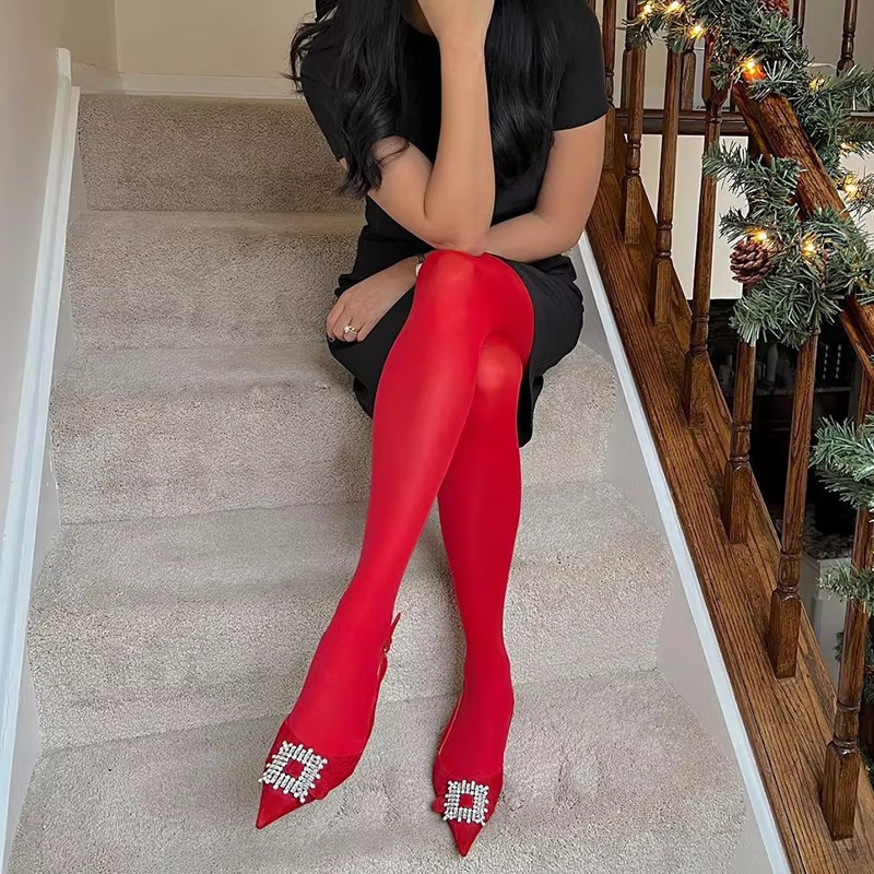 1 womens burgundy pantyhose 80d sheer tights fit - Temu Mauritius