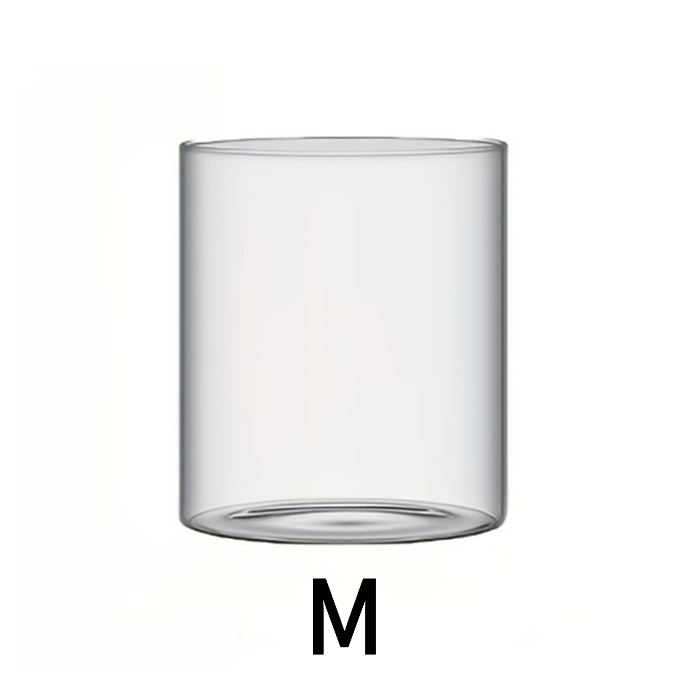 E-shop 1/3 Stück Glas Kerzenhalter, hitzebeständig hochtransparent, kompatibel mit Flammenkerzen oder elektrischen Kerzen, ideal für Dekoration , für