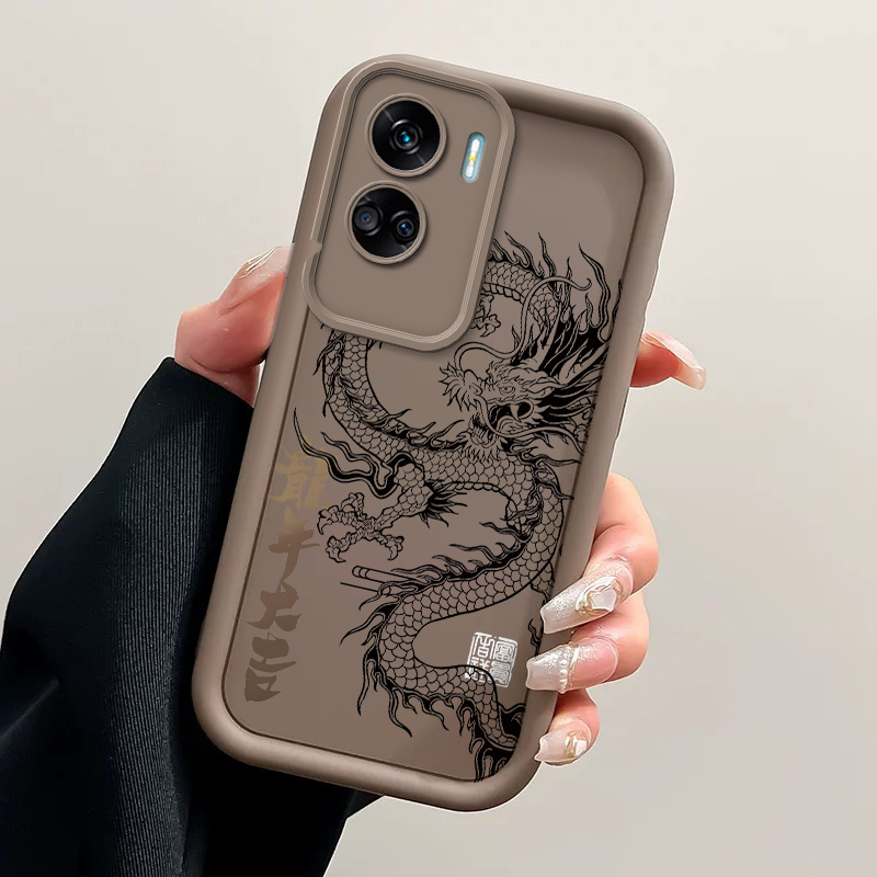 TEMU Phone Case Suitable 90 Lite Tpu Casing Protective Trend Cool Dragon Pattern Shockproof Shell Cover