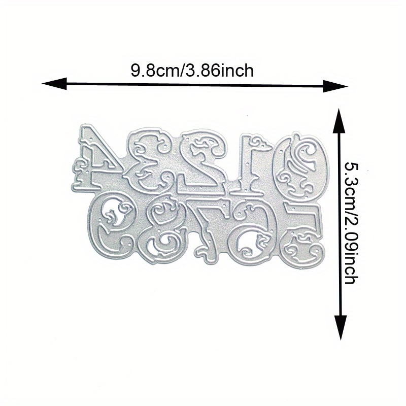 Number Metal Cutting Dies Mold Scrapbooking Decoration Paper Cards Craft Mould Blade Punch Embossing Stencils Template