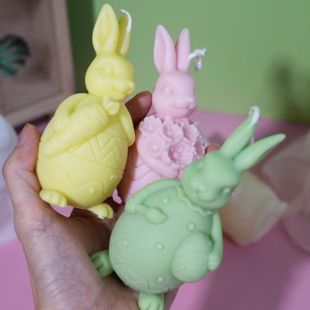 

Easter Bunny Silicone Molds, Animal Themed & Plaster Crafting Tools, Diy Rabbit & Figurines, Easter Gift And Party Decorations