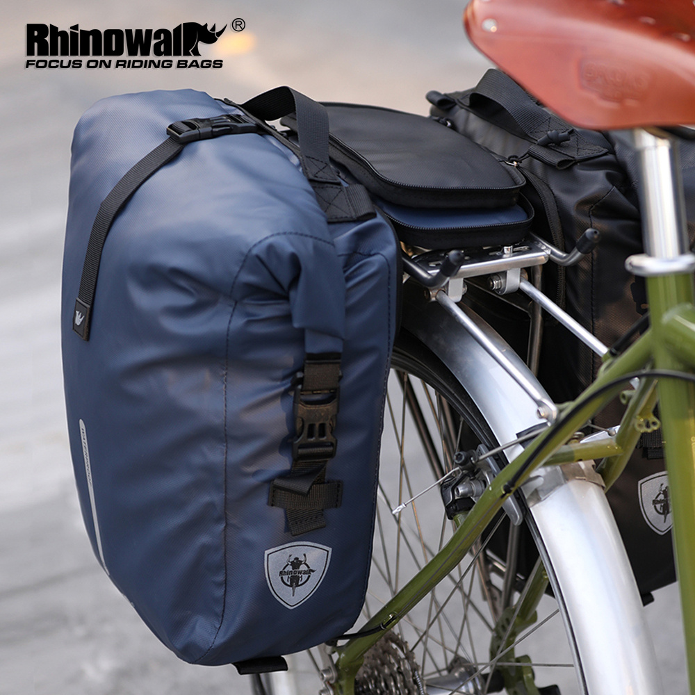   rear bicycle basket   pouch side saddlebag backpack multi functional bag 20l outdoor commuting travel storage bag cycling additions
