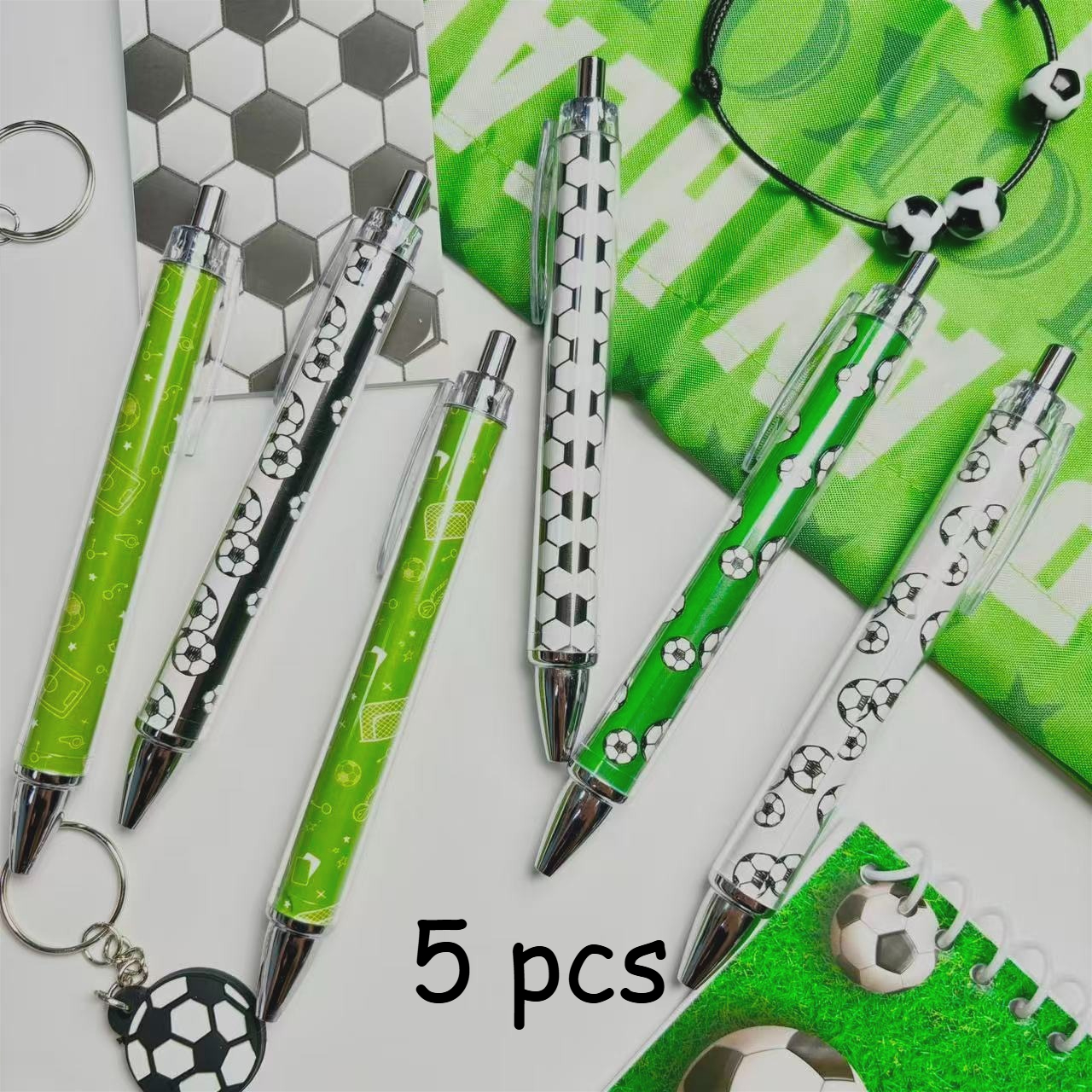 Image of 5/20 Football Themed Ballpoint Pens Gift Pens Football Ballpoint Pens Fans Neutral Pens Cultural And Suitable For Home, Office, Christmas(random Style)