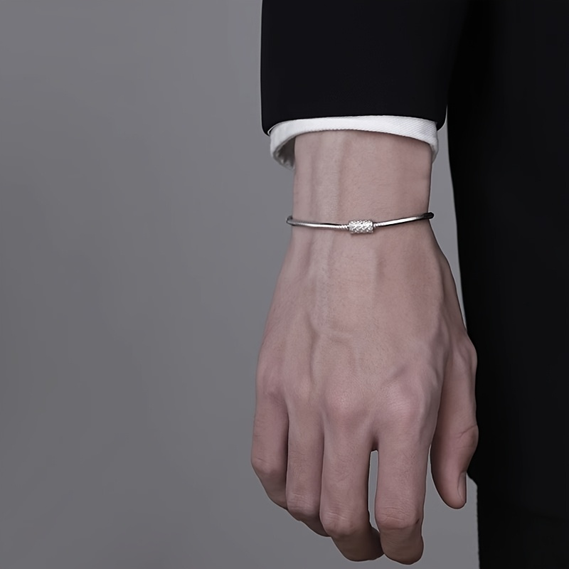 E-shop 1 Stück Hip-Hop Herrenarmband, Schlangenknochenkette, einfaches und großzügiges Modeaccessoire, geeignet für den täglichen Gebrauch und als