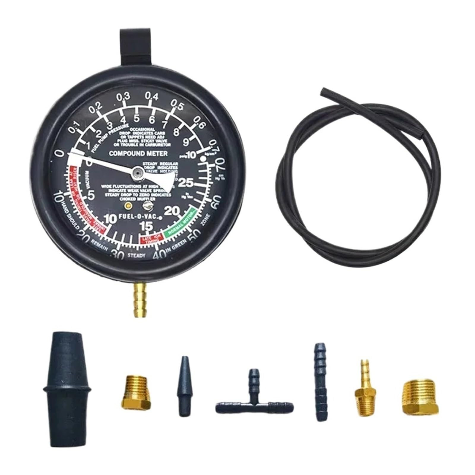 TEMU Vacuum Tester Carburetor Valve Pressure Test Gauge Kit Car Truck
