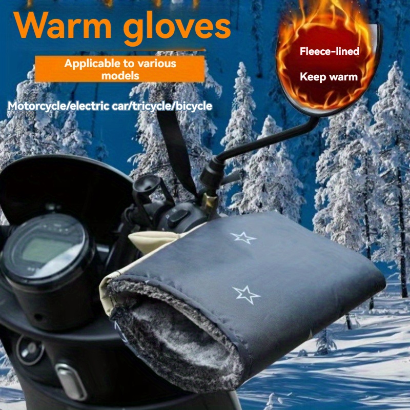 

Lot de 2 Gants d'Hiver pour Moto & Vélo - Épais, Chauds, Imperméables avec Protection Vents pour Cyclisme et Skateboard, Parfaits pour Halloween & Noël