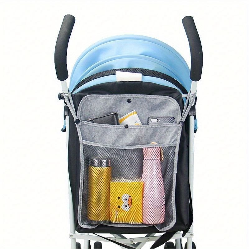 TEMU 1 Organisateur Suspendu pour Poussette - Pochette de Rangement pour Biberons, Clés, Lingettes, Couches, etc. Un Sac Suspendu pour Cadeaux de