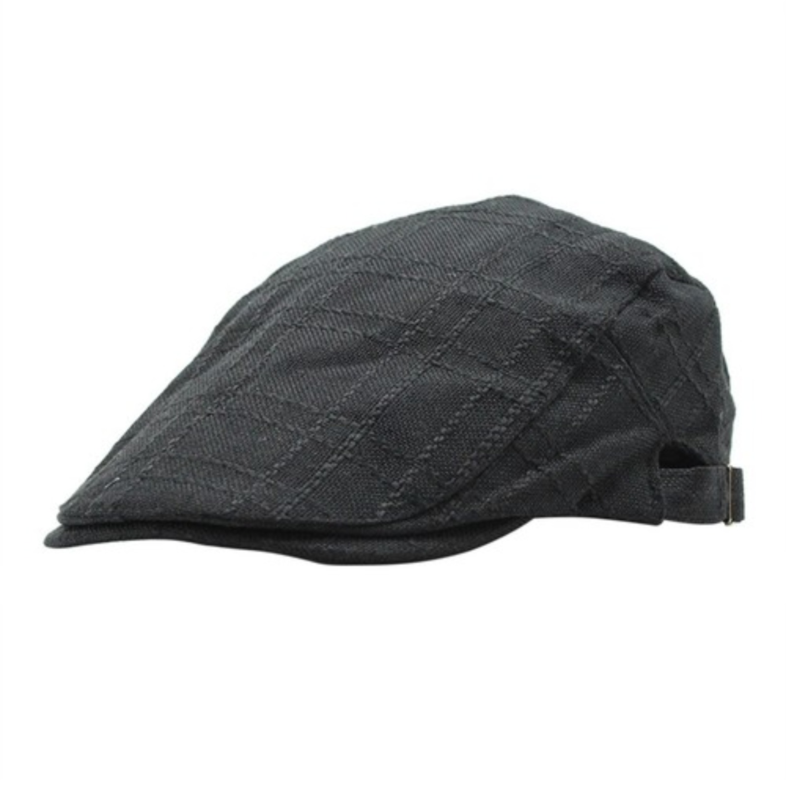 Image of Men's Breathable Newsboy Hat Ivy Beret Flat Driving Cap Adjustable