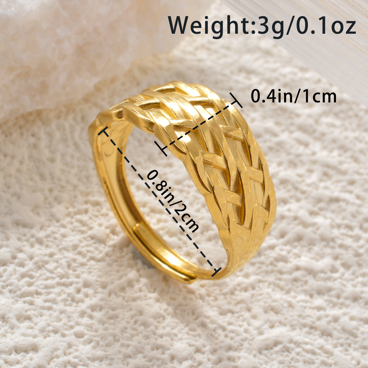 Unisex Chic Stackable Ring, Middle Eastern Retro Design