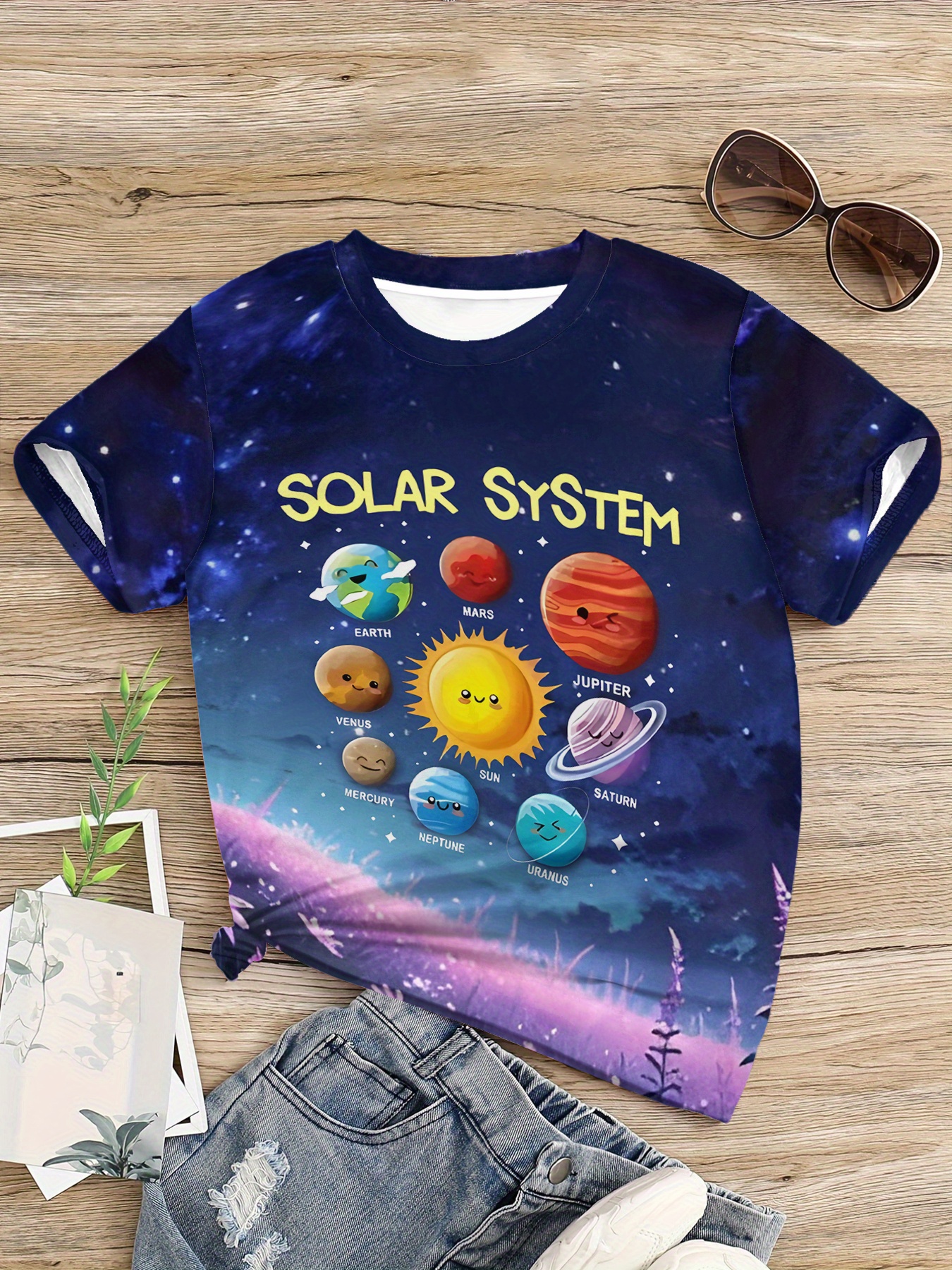 girls' solar system 3d print t shirt vibrant space theme Temu