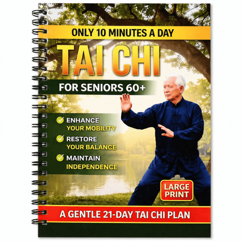 TEMU Only 60+ - A Gentle 21-day Plan To , & , Large Print Guide For Home Practice, Perfect Gift For Active Aging& Wellness