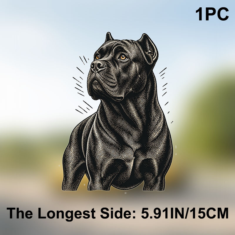 TEMU 5.91-inch Dog Car Window Sticker, Realistic Waterproof Durable Decorative Vehicle Decal, Gift For Dog Lovers And Pet Owners, Cars, Trucks, Suvs,