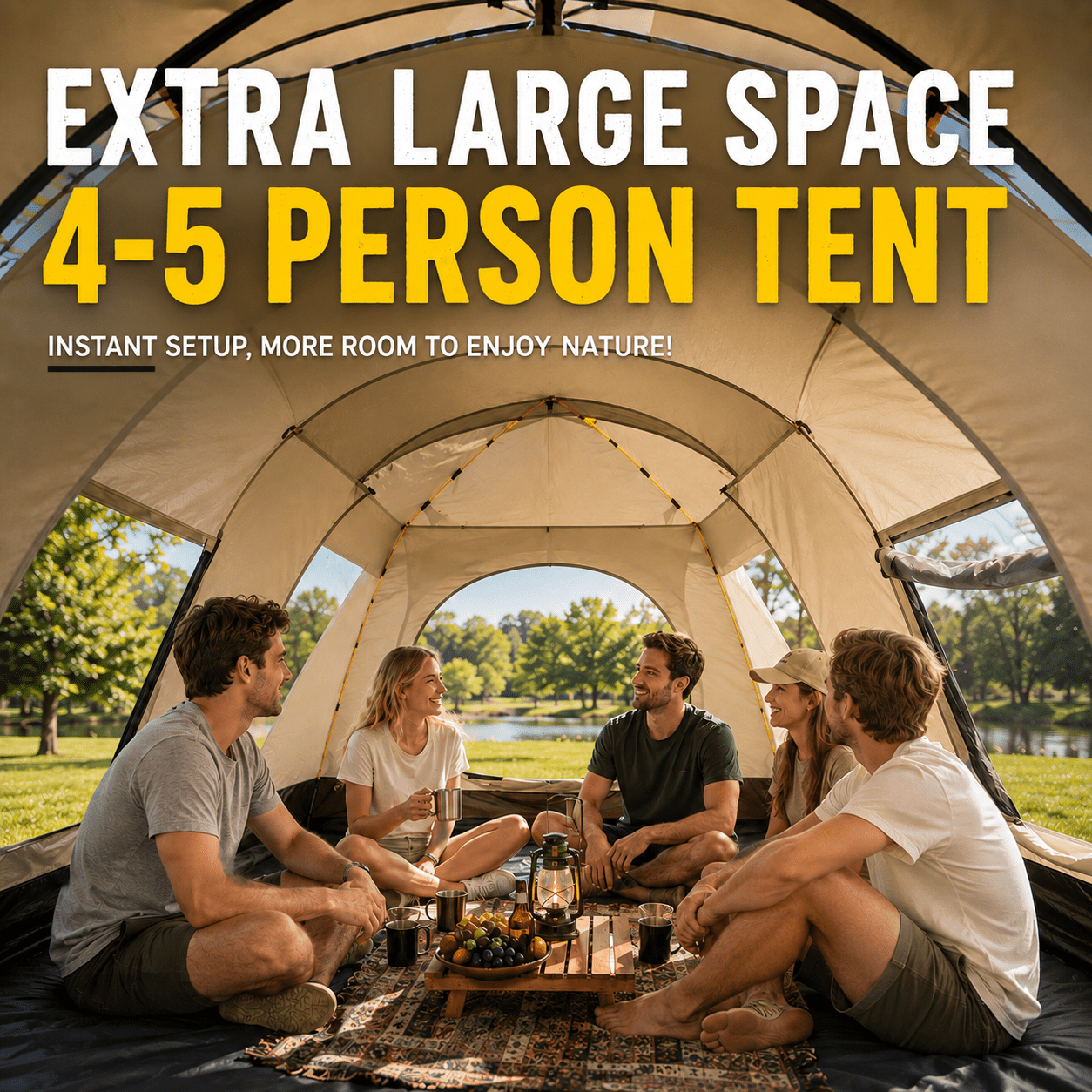 4 person tent sold on Temu United States