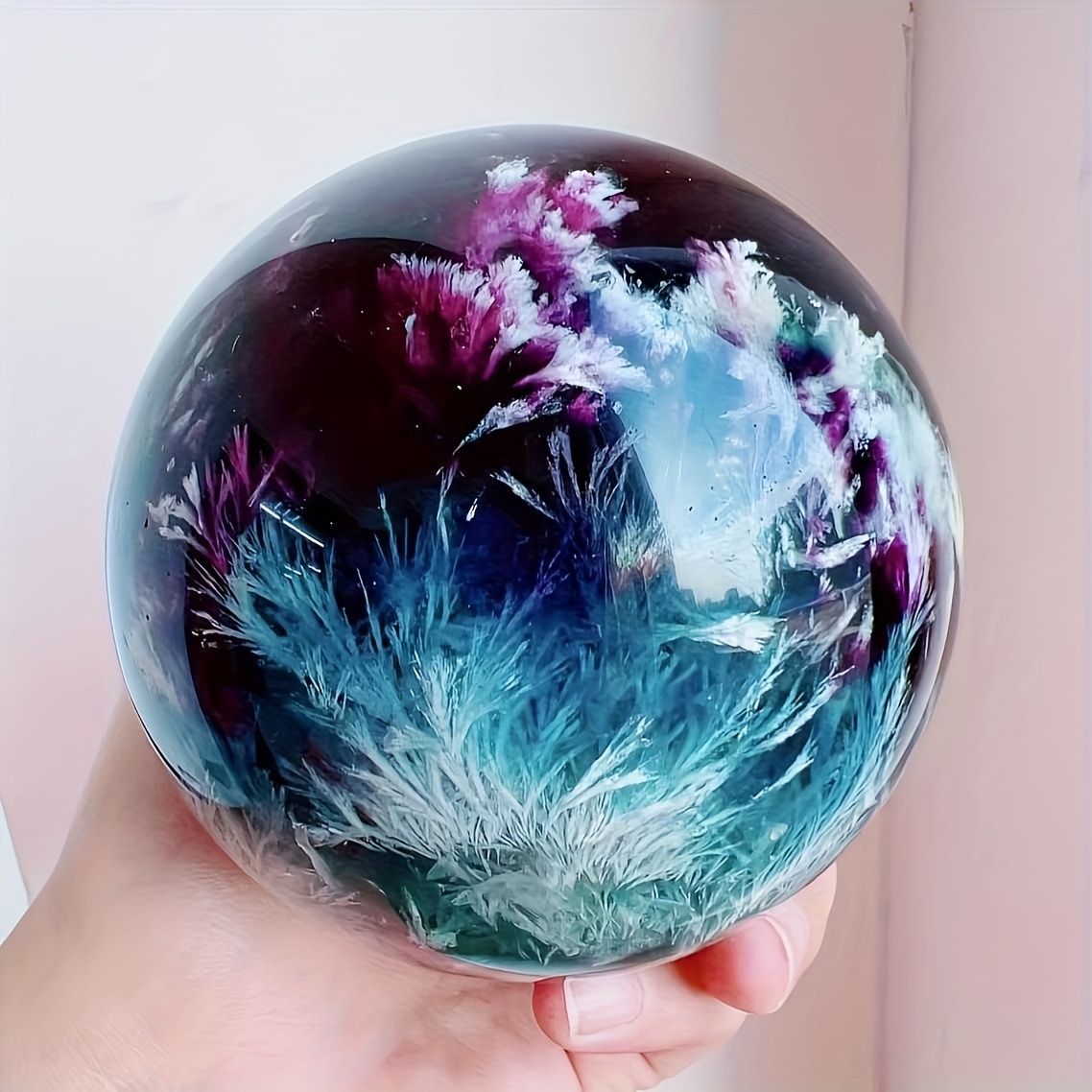 crystal spheres sold on Temu United States