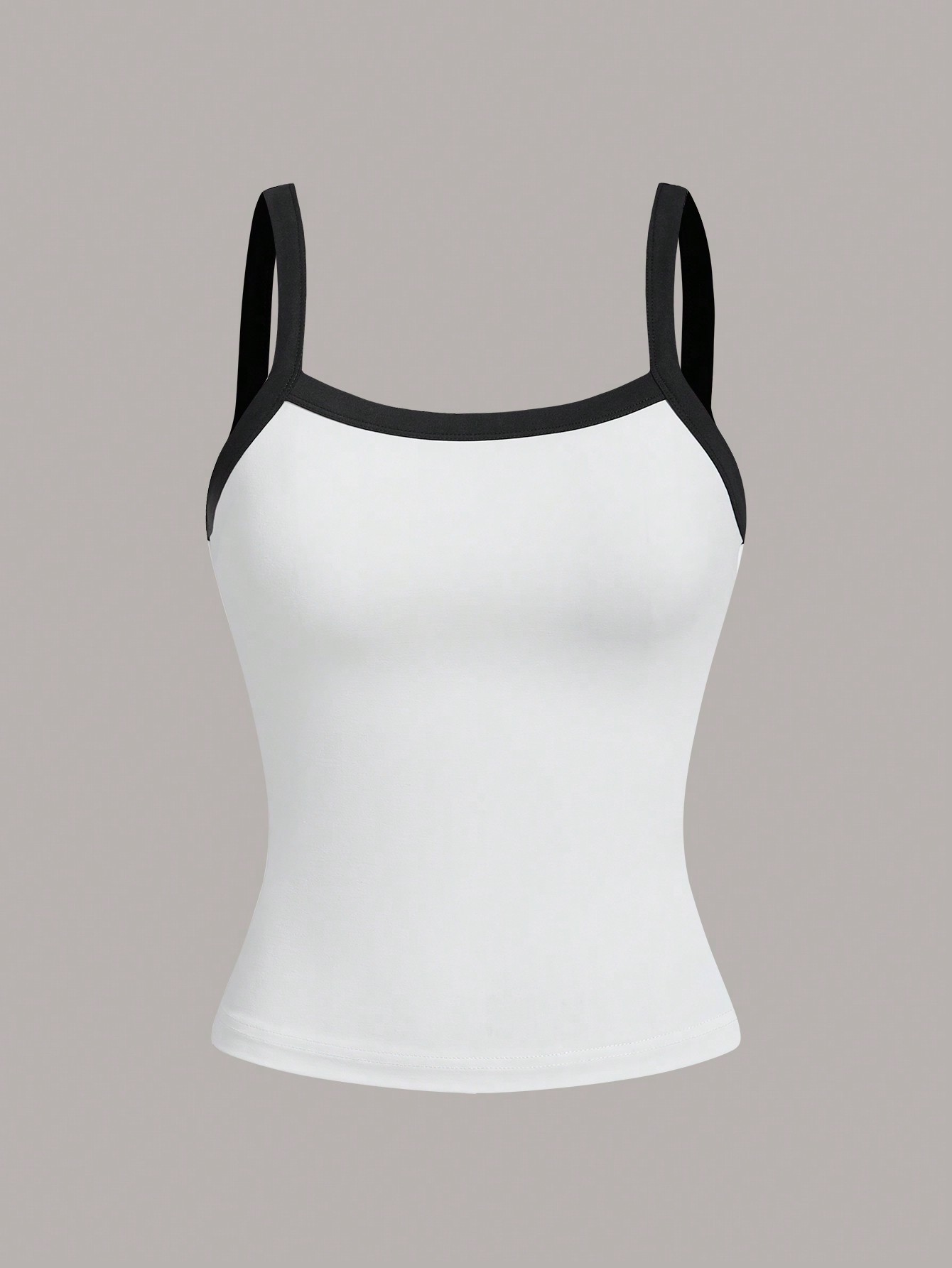 4pcs Girls' Simple Color Block Camisole Set