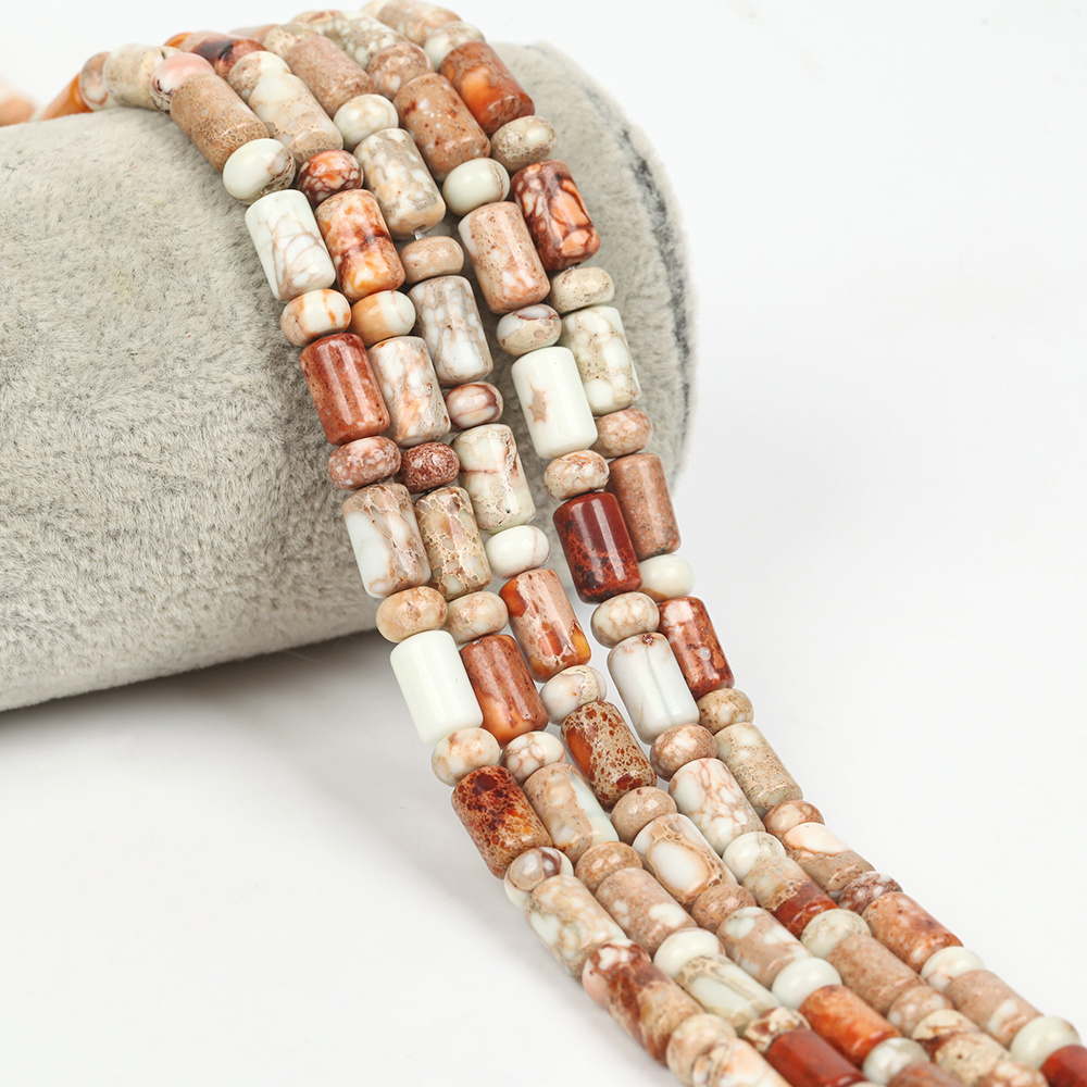 Rice White Sea Sediment Jasper Natural Stone Beads for Jewelry Making