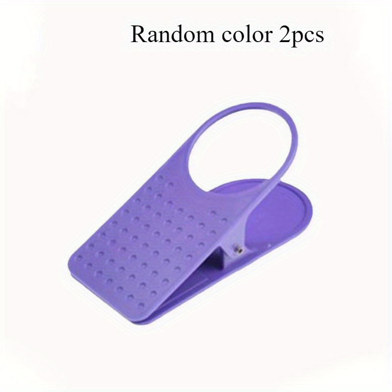 Random Color 2pcs Table Side Water Cup Clip Table Side Water Cup Holder Office Computer Table Side Tea Cup Clip, Convenient And Practical, Office Gifts