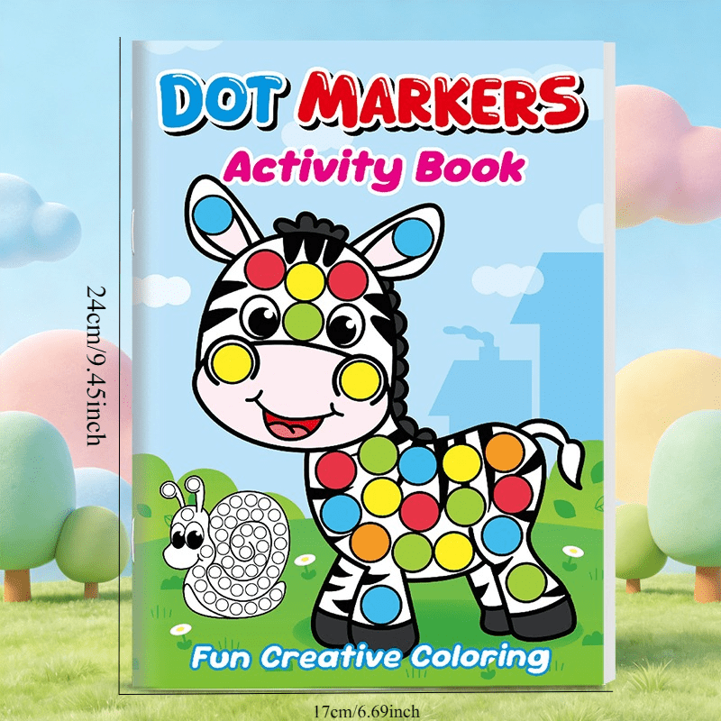Dot-Activity & Coloring Book for Ages 3-6