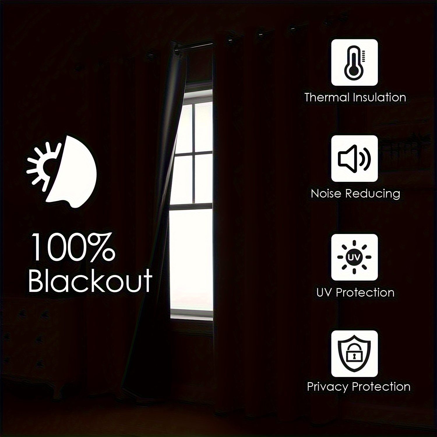 bedroom room darkening curtain set