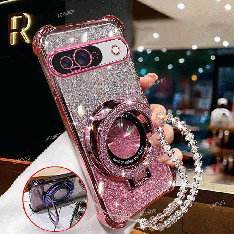 TEMU Étui de téléphone : Étui de téléphone souple transparent avec luxueux et renforcement des -chute pour Google Pixel 9/ Pixel 9 Pro/ Pixel 9 Pro