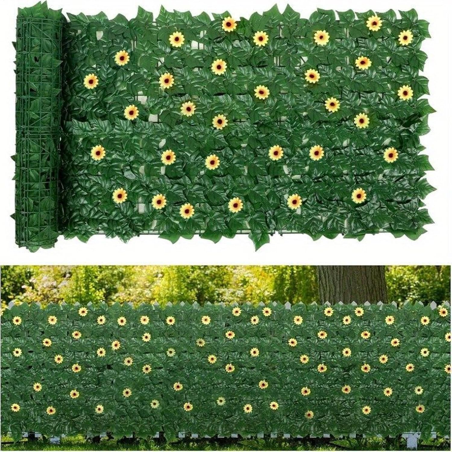   6m artificial hedge ivy   fence wall privacy balcony screening trellis