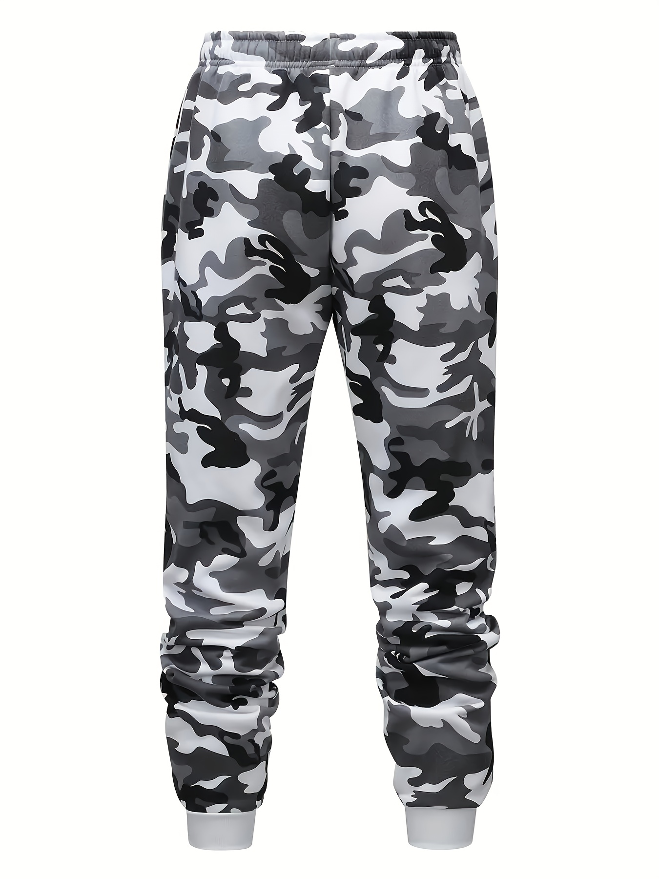 2pcs Of Men'S Casual Sports Camouflage Pattern Kangaroo Pocket Hooded Sweatshirts And Sports Trousers, Suitable for Street, Outdoor, Hiking, Fitness, Training, Vacation, Party, Gift, And Weekend Daily Wear, Fitness Apparel, Hiking Gear - Image 10