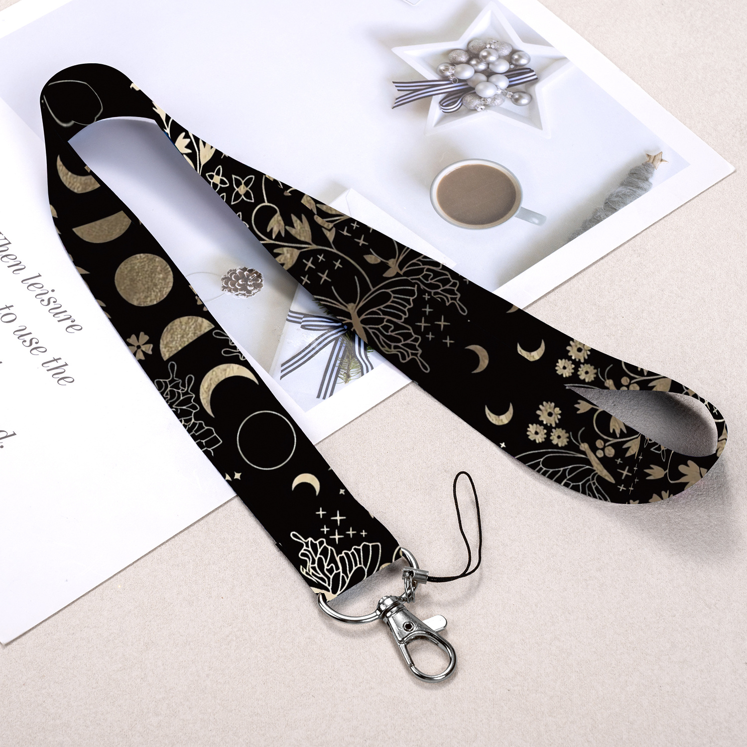 TEMU Cordino e portachiavi multifunzionale 2D 1 pz - per porta carte di , clip per badge identificativi e accessori per chiavi; per ufficio e viaggio