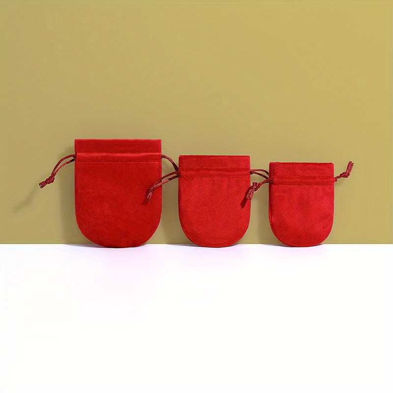 Custom 15/30/60 Oval Drawstring Flannel Jewelry Bags