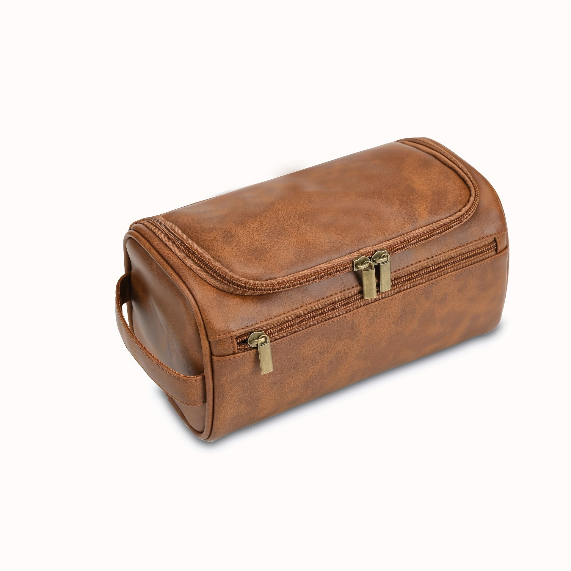 Image of Men's Large Capacity Travel Toiletry Bag, Foldable Shaving Kit Dopp Bag, Portable Outdoor Organizer For Business Trips - Perfect Christmas Or Wedding Gift