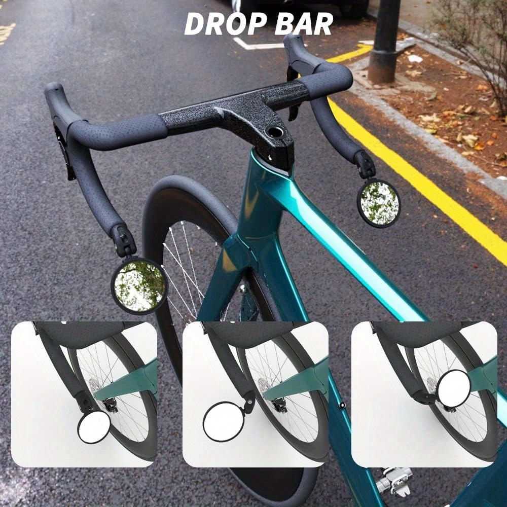 Bicycle Mirrors, Handlebar End Mirrors, Bicycle Mirrors With Hd Glass And Convex Lens, Safe Bicycle Mirrors