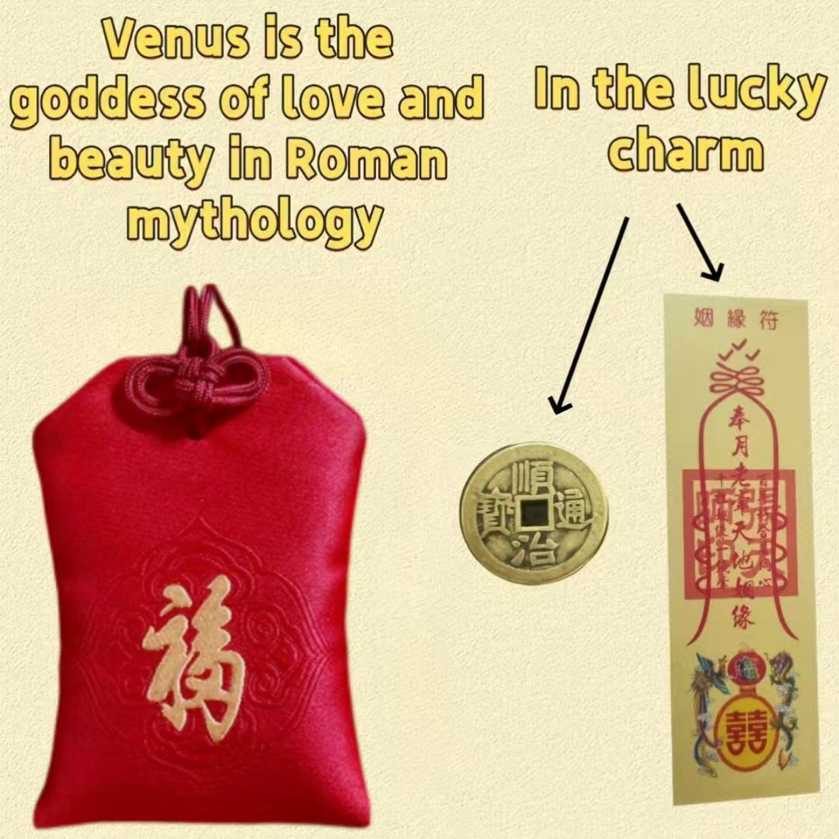 E-shop 3-teiliges Set Liebes-Talisman-Geldbörse | Rote goldene Finanzsieg und Glück Stoff-Geldbörse, Kompakte Damen-Geldbörse, Traditionelles