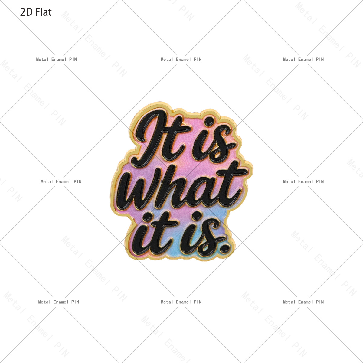 TEMU 2d Flat 1pc What Enamel Pin Metal Brooch, Inspirational Quote Lapel Badge, Decorative Pin For Backpack Jacket Hat, Motivational Jewelry Gift