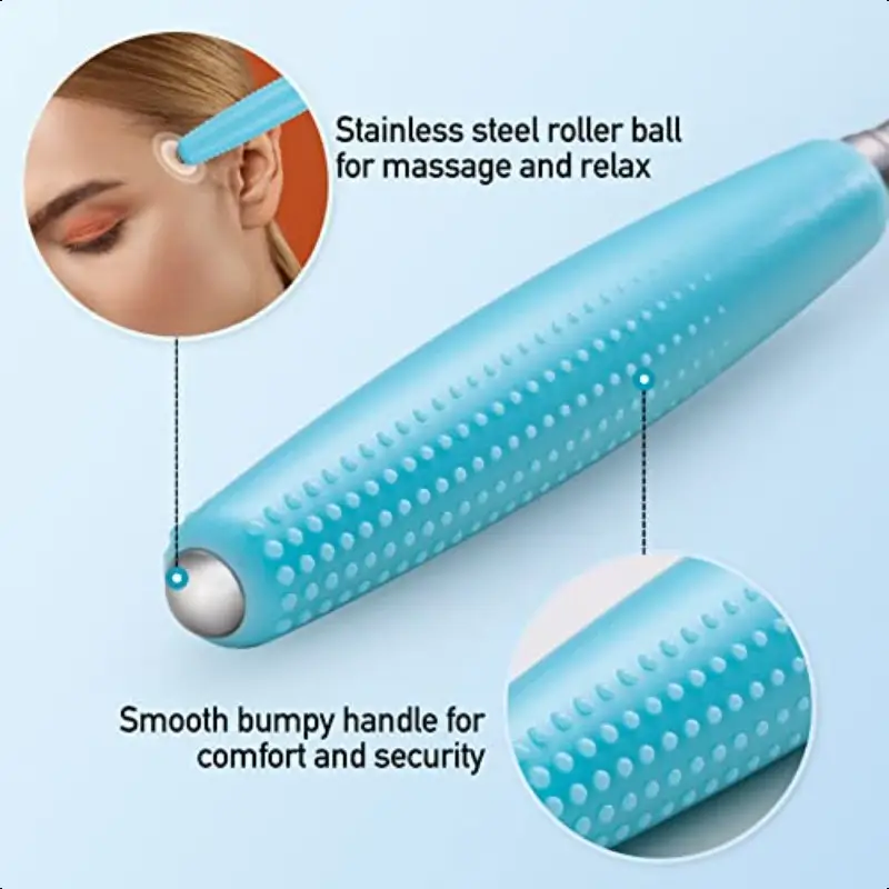 portable extendable telescopic scratcher with cat claw design 7 87 21 inch collapsible soft rubber manual massager for back scalp feet travel friendly ergonomic tool extendable back scratcher scalp massaging tool aesthetic sturdy handle grooming accessory sleek style durable construction Product details 3