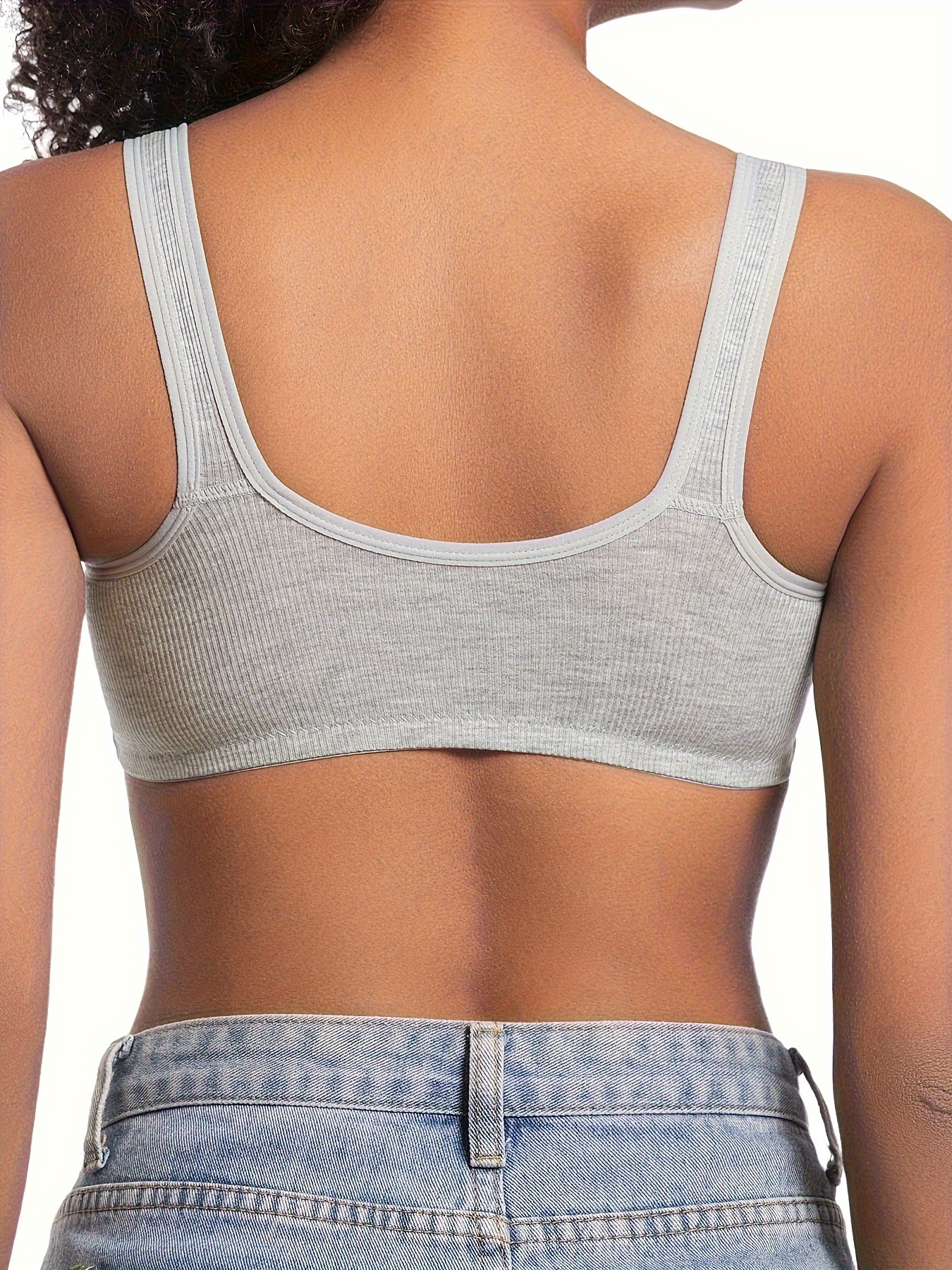 4pcs womens elegant seamless push up bras front closure breathable nylon non padded   fit beige black for casual attire casual outfits wirefree bras sleek bra design smooth texture   Product details 5