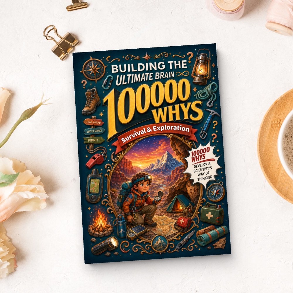 TEMU 100000 Whys Survival And Exploration Book For Kids, Fun Science Q&a Book About Outdoor Skills, Camping, Navigation, Safety, Nature, And
