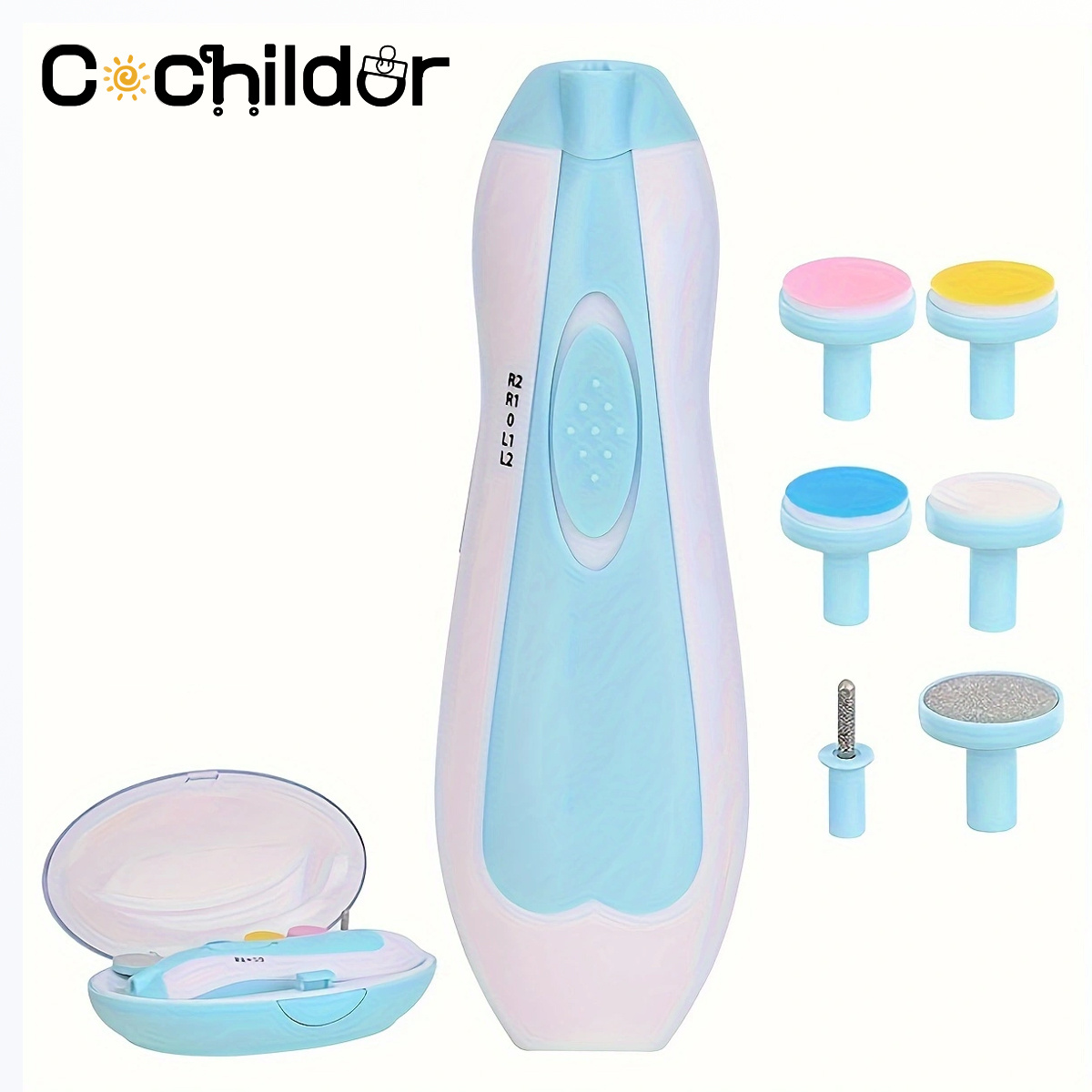 7-in-1 Electric Baby Nail Trimmer, Multifunctional Nail Clipper