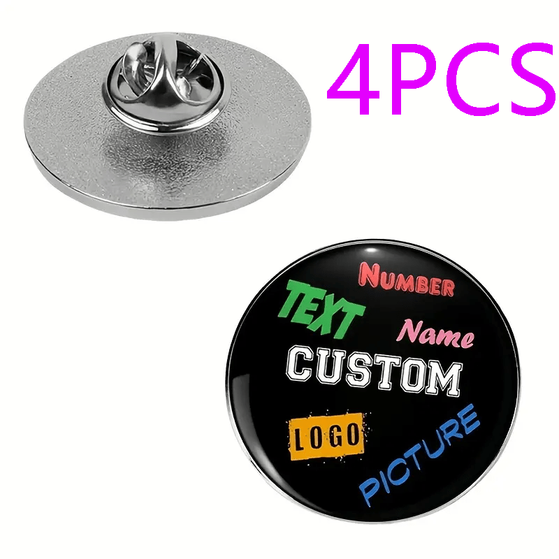 E-shop Weihnachtsexklusive, personalisierbare Metall-Brosche (2D FLAT) - Anpassbar nach Ihren Wünschen, Fotos oder Bildern - für Werbeaktionen, ,